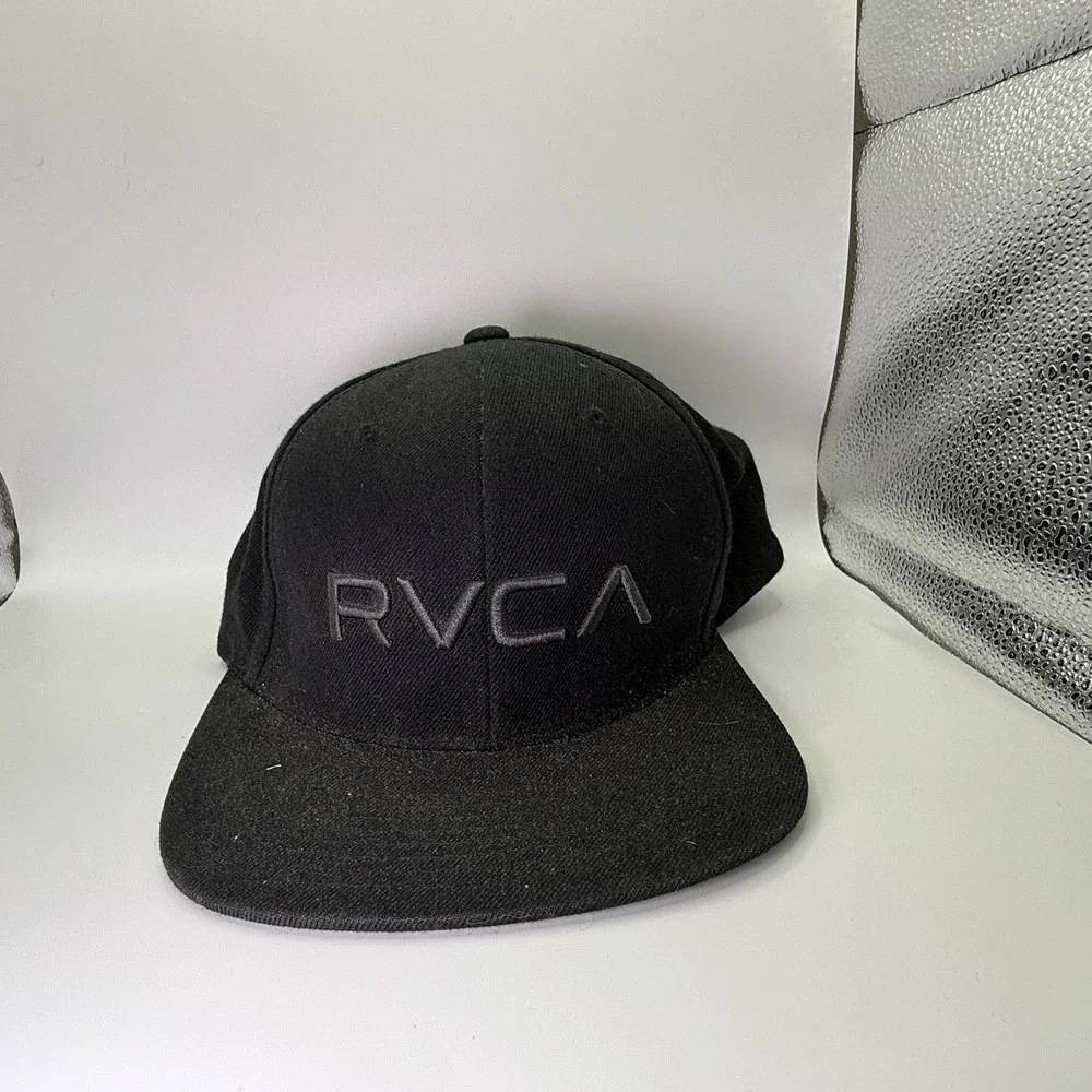 RVCA Twill II Men's Snapback Hat Black/Charcoal‎ OSFM